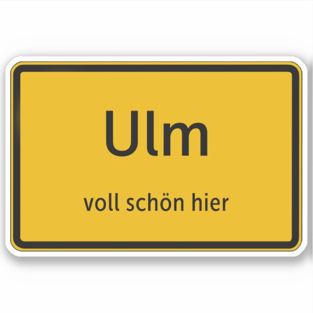 Adesivo Ulm Aufkleber Sticker Autoaufkleber (Frente)