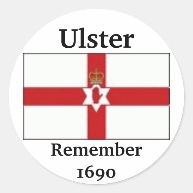 Adesivo Ulster Flag, Ulster, Lembre1690 (Frente)