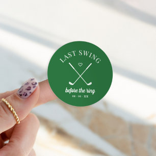 Adesivo Última Bachelorette de Golf Swing