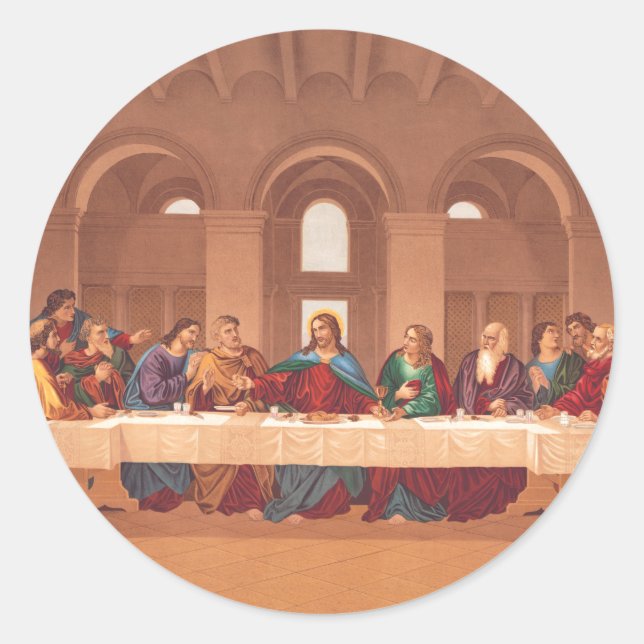 Adesivo Última Ceia de Jesus Cristo (Frente)