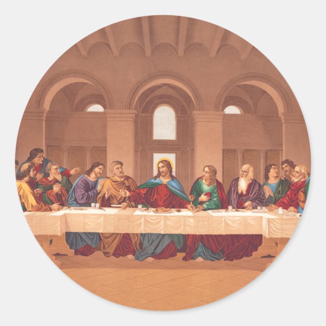 Adesivo Última Ceia de Jesus Cristo (Frente)