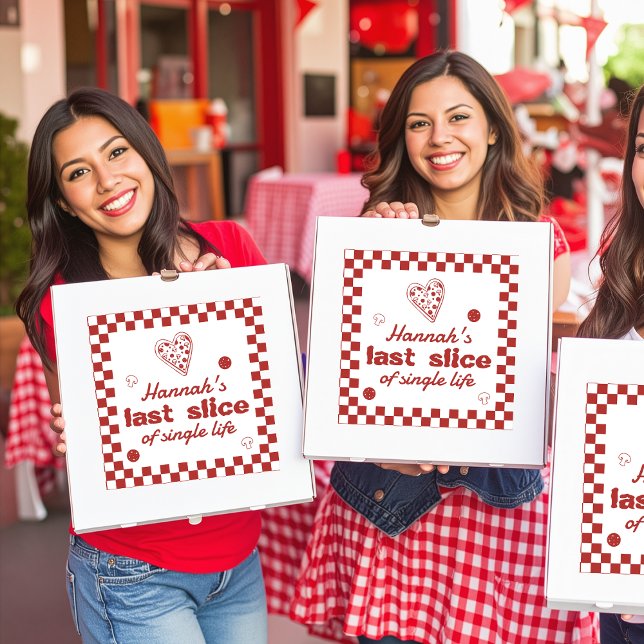 Adesivo Última fatia do Rótulo da Caixa de Pizza da Vida Ú (Criador carregado)