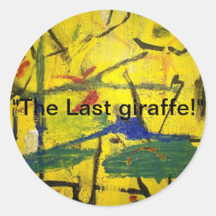 Adesivo Última Giraffe Abstrato Jeff Hankamer Artjunkhaus