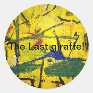Adesivo Última Giraffe Abstrato Jeff Hankamer Artjunkhaus