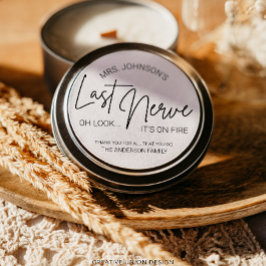 Adesivo Última Vela Nervosa do Professor