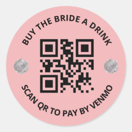 Adesivo Último Bachelorette de Disco QR/Vêntor Sticker