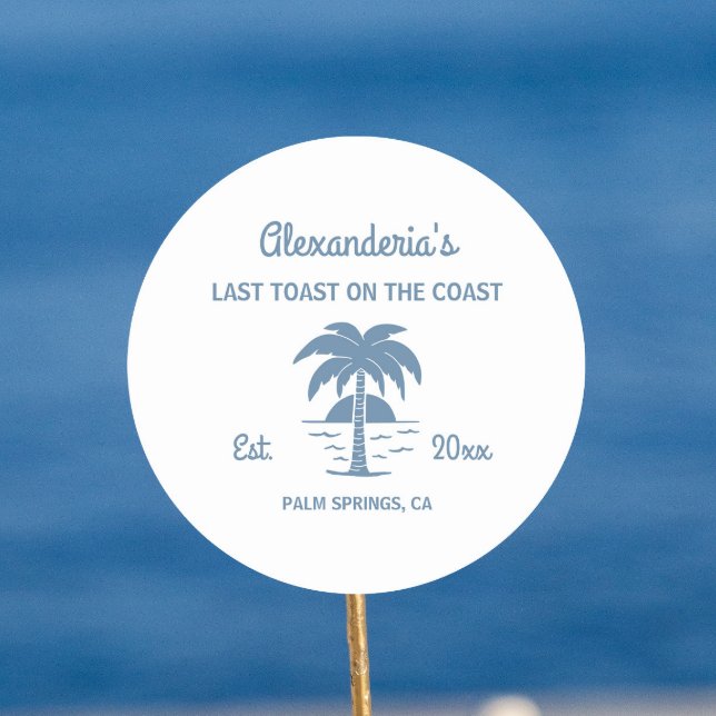 Adesivo Último brinde na despedida de solteira da costa (Criador carregado)