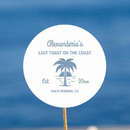 Adesivo Último brinde na despedida de solteira na costa