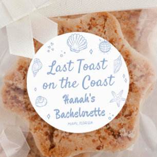 Adesivo Último brinde na Festa de solteira costeira