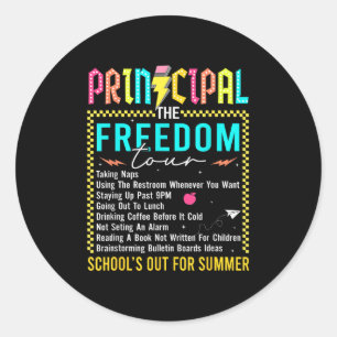 Adesivo Último Dia da Escola Diretor Summer Tour Engraçado