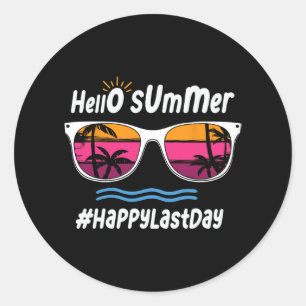 Adesivo Último Dia Da Escola Olá Summer Sungles Beach 3