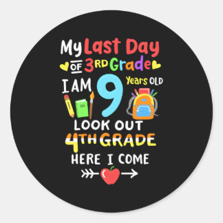 Adesivo Último Dia Da Graduação Do 3º Grau 4º Grau Aqui I