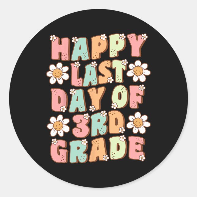 Adesivo Último Dia Da Groovy De 3º Grau (Frente)