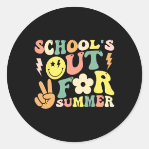 Adesivo Último Dia De Escolas De Groovy No Verão T