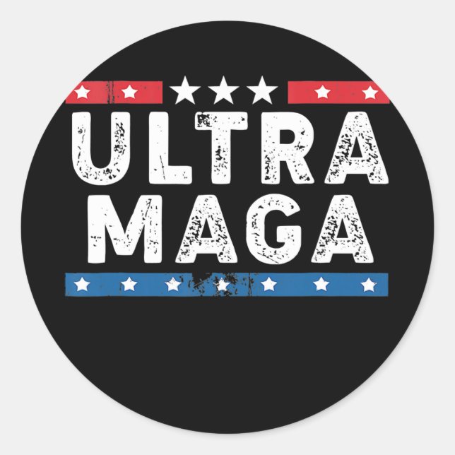 Adesivo Ultra Maga America Flag Orud Ultra Maga (Frente)