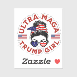 Adesivo Ultra Maga Trump Girl