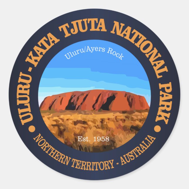 Adesivo Uluru - Parque Nacional de Kata Tjuta (Frente)