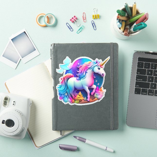 Adesivo Um Adorável Autocolante Unicorn (Capa para iPad)