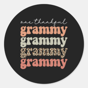 Adesivo Um agradecido Grammy Autumn Fall deixa Obrigados