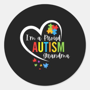 Adesivo Um Amor de Avó Orgulhosa Coração Puzzle de Conscie