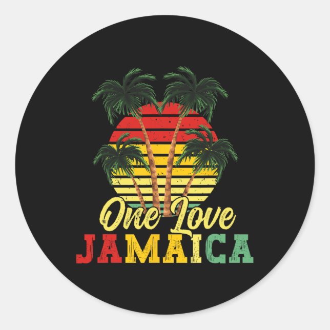 Adesivo Um Amor, Jamaica Summer, Férias da Família Jamaica (Frente)