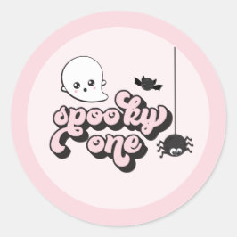 Adesivo Um Aniversário de 1 Ano de Halloween Assustador