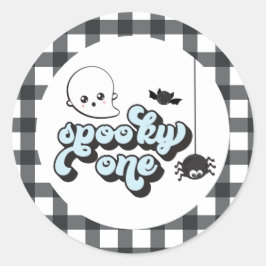 Adesivo Um Aniversário de 1 Ano de Halloween Assustador