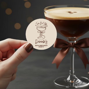 Adesivo Um aniversário de 30 anos Espresso Martini Tini Bi