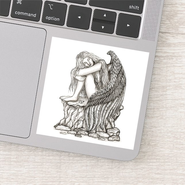 Adesivo Um anjo adormecido na pedra (Detalhe)