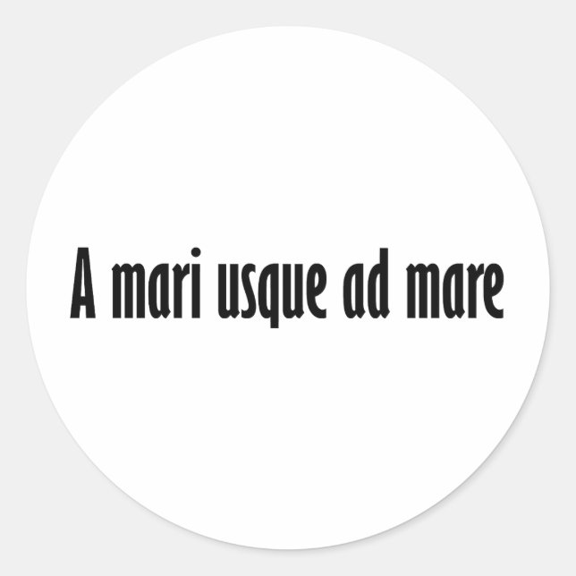 Adesivo um anúncio usco mari (Frente)