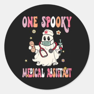 Adesivo Um assistente médico Spooky Ghost Halloween CMA N
