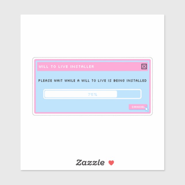 Adesivo Um autocolante de pop do instalador ao vivo (Folha)