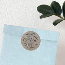 Um Bebê Cowboy está no caminho do Chá de fraldas