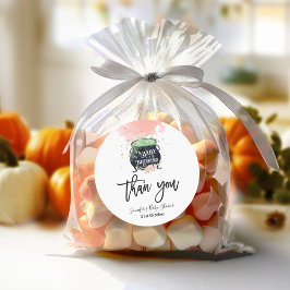 Adesivo um bebê está a fazer Chá de fraldas de Halloween C