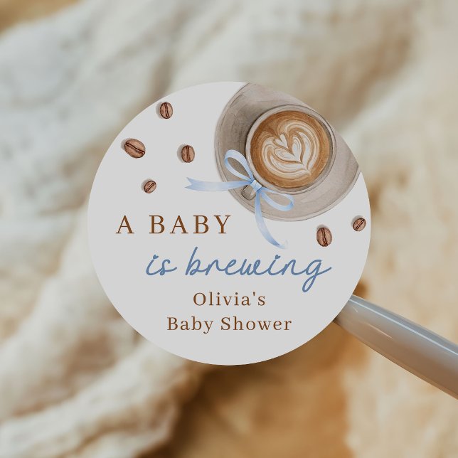 Adesivo Um Bebê está Preparando Café Chá de Bebê (Criador carregado)