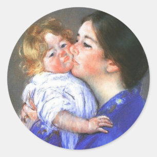 Adesivo Um Beijo Para A Bebê Anne, Mary Cassatt