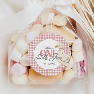 Adesivo Um Bobo de Cottagecore Rosa Gado