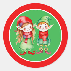 Adesivo Um bom Natal para Garota e Garoto