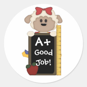 Adesivo Um Bom Trabalho!-Ovelha Bonita!