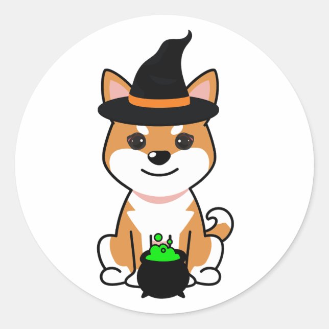 Adesivo Um cão estranho é uma bruxa (Frente)