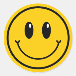 Adesivo Um cara feliz sorri Emoji Primeiro aniversário