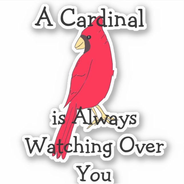 Adesivo Um Cardinal está sempre observando você (Frente)