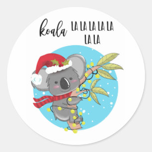 Adesivo um cartão de Natal engraçado para a Austrália