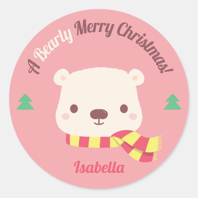 Adesivo Um Cartões de natal de Natal Feliz (Frente)