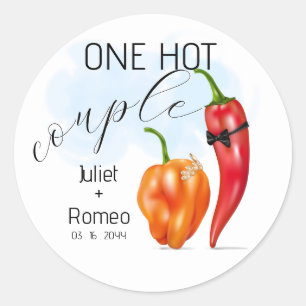 Adesivo Um Casal Quente Pimenta Malagueta Casamento