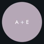 Adesivo Um Casamento de Flor Selvagem<br><div class="desc">Equipes de flores silvestres,  gentilmente acenadas em púrpura macia,  blues e cinzentos,  criam uma sensação encantadora para um casamento rústico ou ao ar livre. Veja o resto das peças correspondentes nesta coleção. Escreva-me em mailme@mistyqe.com para outras peças ou pedidos de personalização correspondentes.</div>