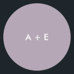 Adesivo Um Casamento de Flor Selvagem<br><div class="desc">Equipes de flores silvestres,  gentilmente acenadas em púrpura macia,  blues e cinzentos,  criam uma sensação encantadora para um casamento rústico ou ao ar livre. Veja o resto das peças correspondentes nesta coleção. Escreva-me em mailme@mistyqe.com para outras peças ou pedidos de personalização correspondentes.</div>