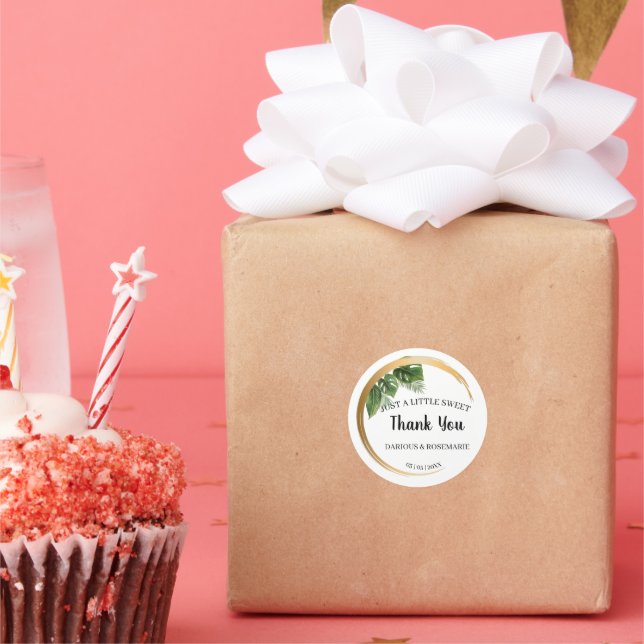 Adesivo Um casamento de palma tropical do SweetTreat (Festa)