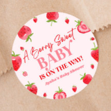 Um Chá de fraldas Berry Sweet Strawberry