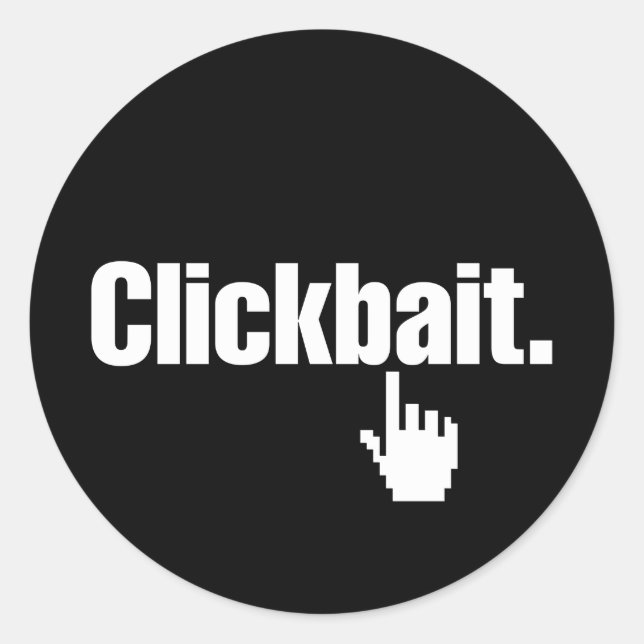 Adesivo Um clique. (Frente)